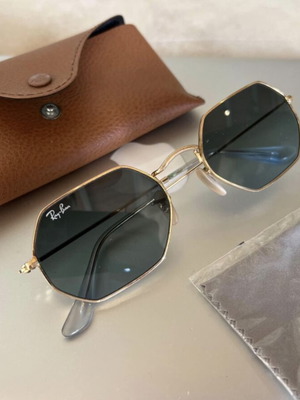 Ray Ban Octagonal sunglasses used, gold