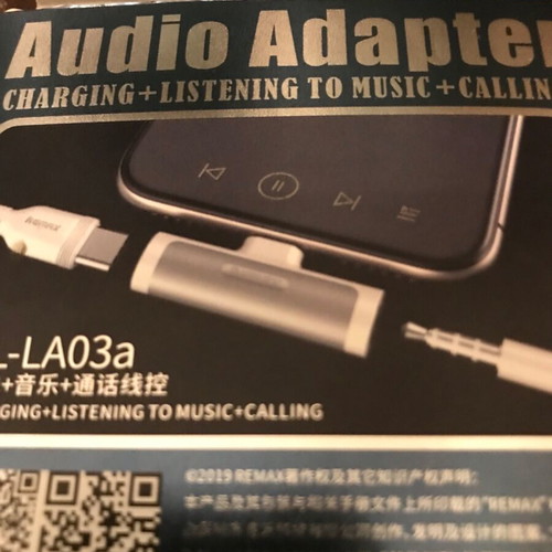 Remax RL-LA03a Type-C Audio Adapter new, charging & headphones simultaneously