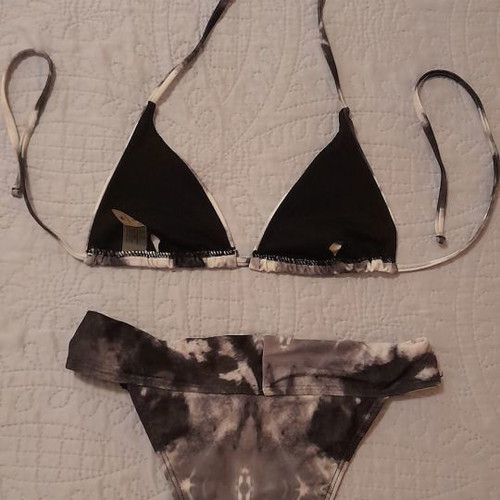 Multicolor high-waisted bikini, size S-M