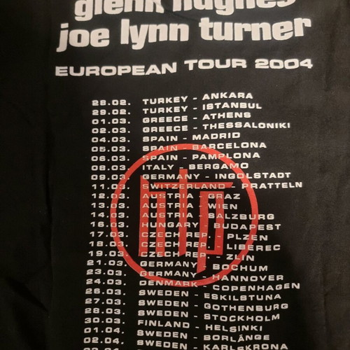 Hughes Turner Project T-shirt used, size Large, black