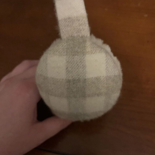 Burberry earmuffs like new, gray and pink