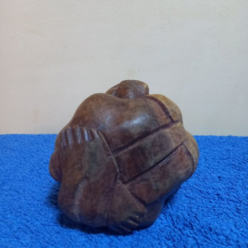 Wooden crying Buddha sculpture used, handmade