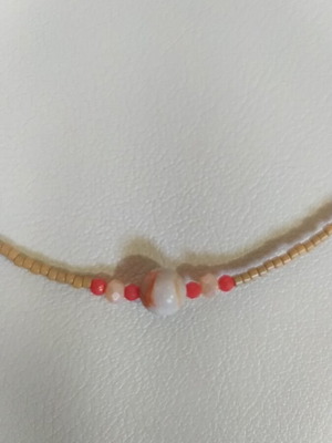 Handmade necklace with jasper and crystals, new