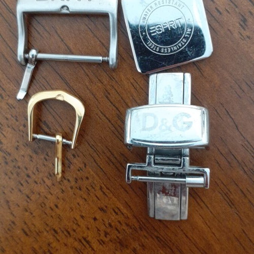 Authentic watch parts D&G, DKNY, Esprit - clasps & caseback