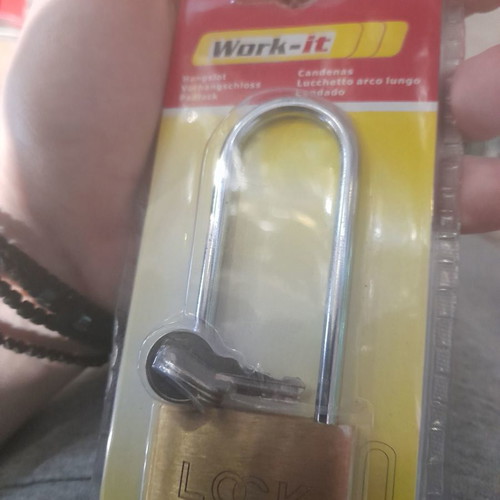 Work-it padlock long shackle 40mm new
