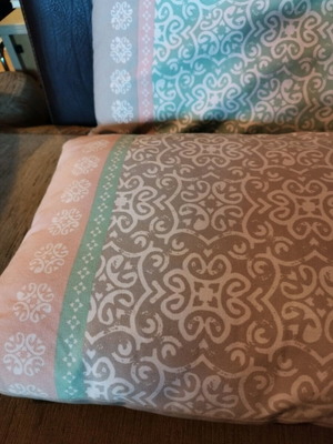Two decorative nef nef pillows like new, cotton, 35x55 cm