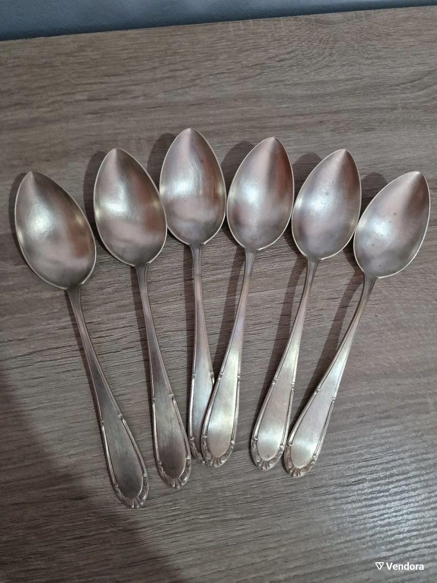 ANTIQUE Alpaca Tablespoons Set of 6 Alpaca Tablespoons With 