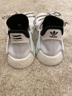 Adidas NMD Human Race x Pharrell Core white sneakers like new, size 36