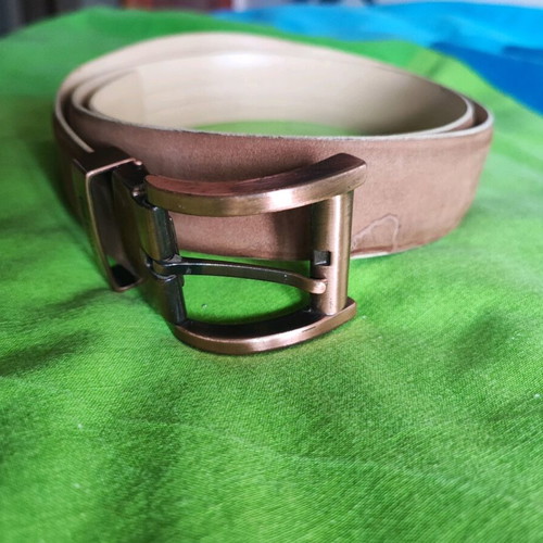 Guy Laroche leather belt like new, beige and brown, size 115