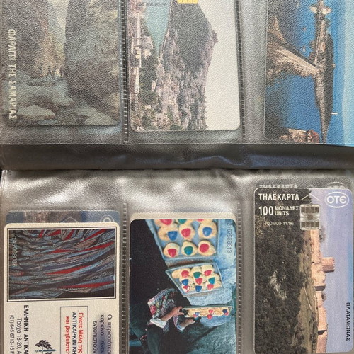 Phone cards used, pack of 30, 1990-2000 decade with case gift