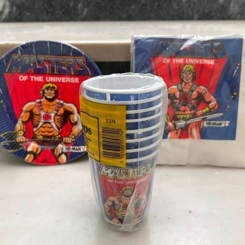 Masters of the Universe He-Man vintage sealed packaging set