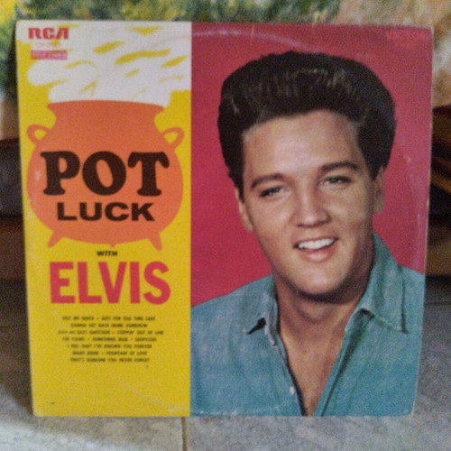 Elvis Presley Pot Luck vinyl record used, rock