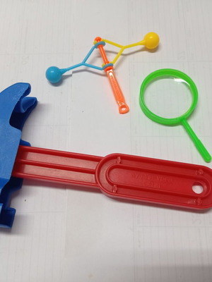 Plastic toys for children used, set of 3 pieces