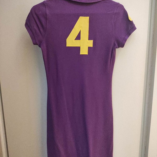 Polo Ralph Lauren dress, purple with pink details, women's