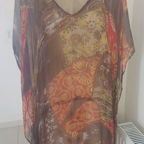 Ethnic caftan like new, multicolored
