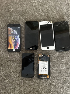 iPhone lot for parts or repair used