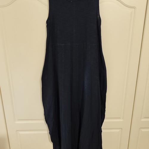Attrattivo long dark blue dress size S, 100% cotton