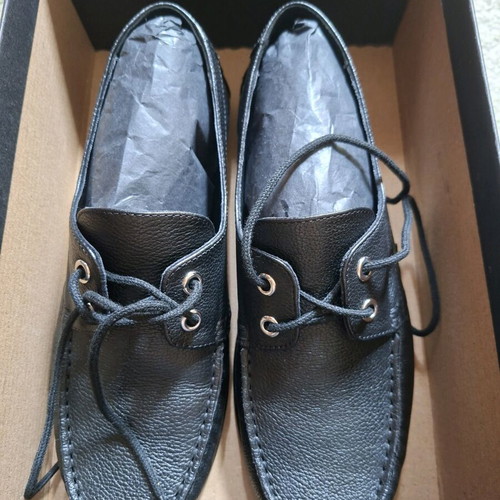 Massimo Dutti leather shoes black like new, size 37