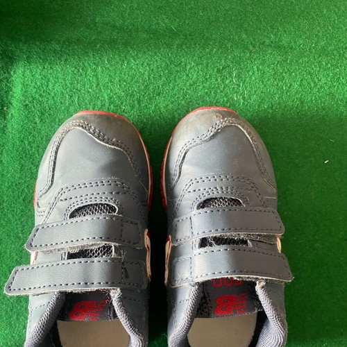 New Balance baby shoes used, blue with red, size 22.5
