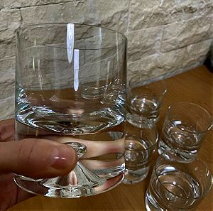 6 Κρυστάλλινα ποτήρια Whiskey