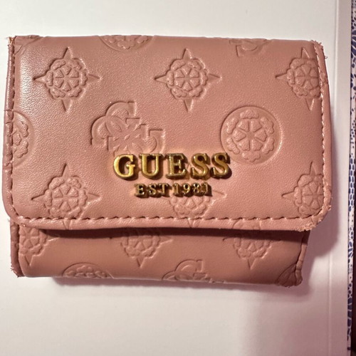 Guess wallet used, small size, pink with many compartments