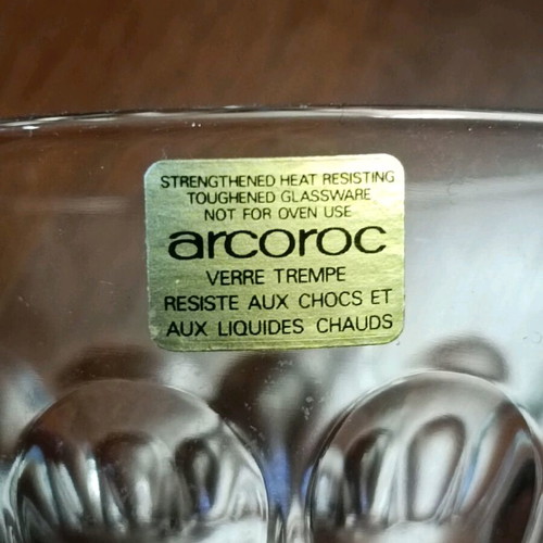 Set of 30 Arcoroc vintage glasses from the 60s like new