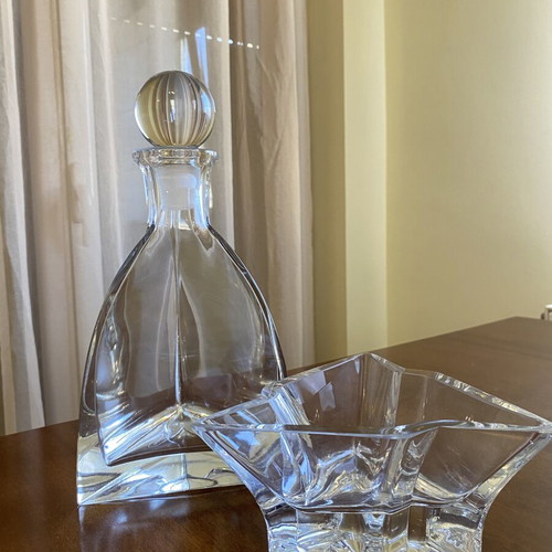 Glass serving set Koncam, like new