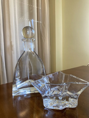 Glass serving set Koncam, like new