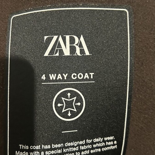 Zara 4 Way Coat medium size, like new, brown