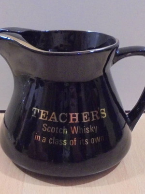 Teacher's Scotch Whisky old promotional ceramic jug used