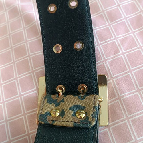 Tous belt authentic like new, brown animal print, size 80