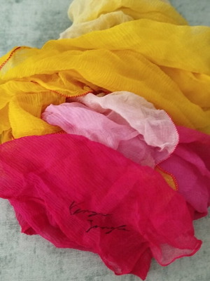 Kenzo Jungle silk chiffon scarf like new