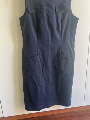 Talbots Blue Sleeveless Dress with Pockets S/M like new