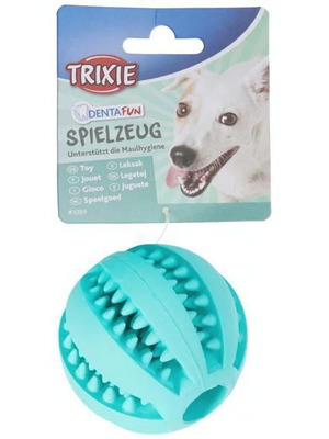 Trixie Dentafun Dog Toy new, rubber, 7cm diameter, mint flavor