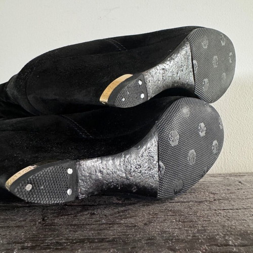 Louis Vuitton black platform boots like new, size 37