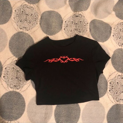Y2k Boho Hippie Fairy Alternative Grunge Black Top new