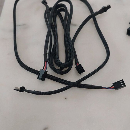 Sleeved computer power supply cables for graphics card SATA like new