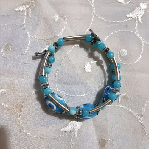 Bracelet with evil eye beads