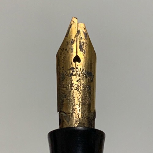Waterman 52 1/2 V fountain pen used with gold #2 nib, rare
