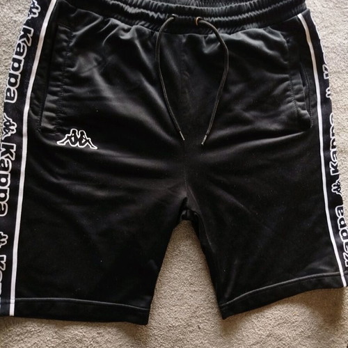 Kappa shorts black, medium fitting small, like new