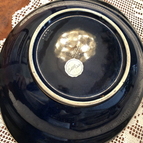 Carlton Ware decorative bowl used with embossed designs and gold finishes