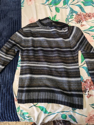 Antithesis men's striped pullover size Large like new