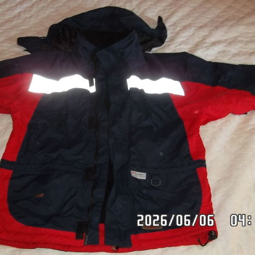 Jacket with Hood 3M Small Size Like New Black Red