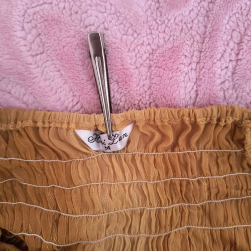Women's summer dress like new, orange and gold