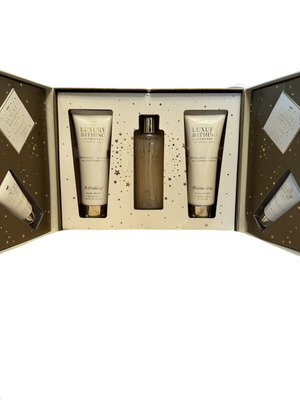 Body care set new with cream, wash gel, shampoo, soap, and face cream