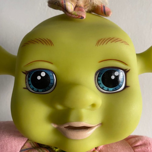 Shrek’s Baby Felicia Laugh With Me electronic plush doll 2007 used