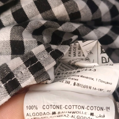 Benetton dress for 4-5 years like new, black and white