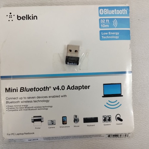 Belkin Mini Bluetooth USB Adapter USB-A 10m new