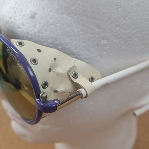 Alpina Spectravision ICE vintage sunglasses used, 1980s purple and white