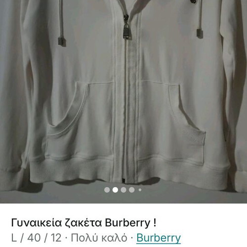 Burberry women's cardigan white like new size M